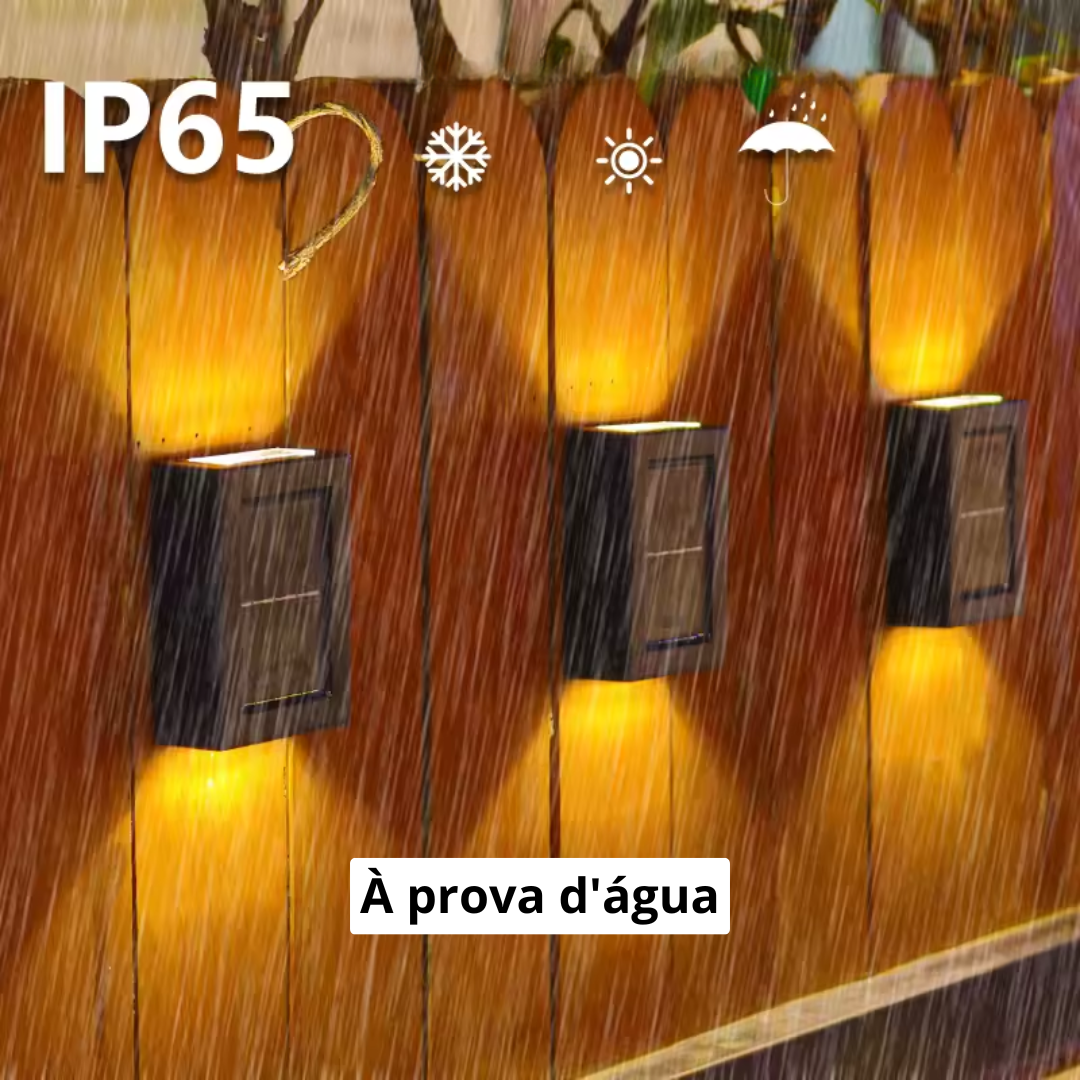 LED Luminária Solar Parede Iluminação Externa