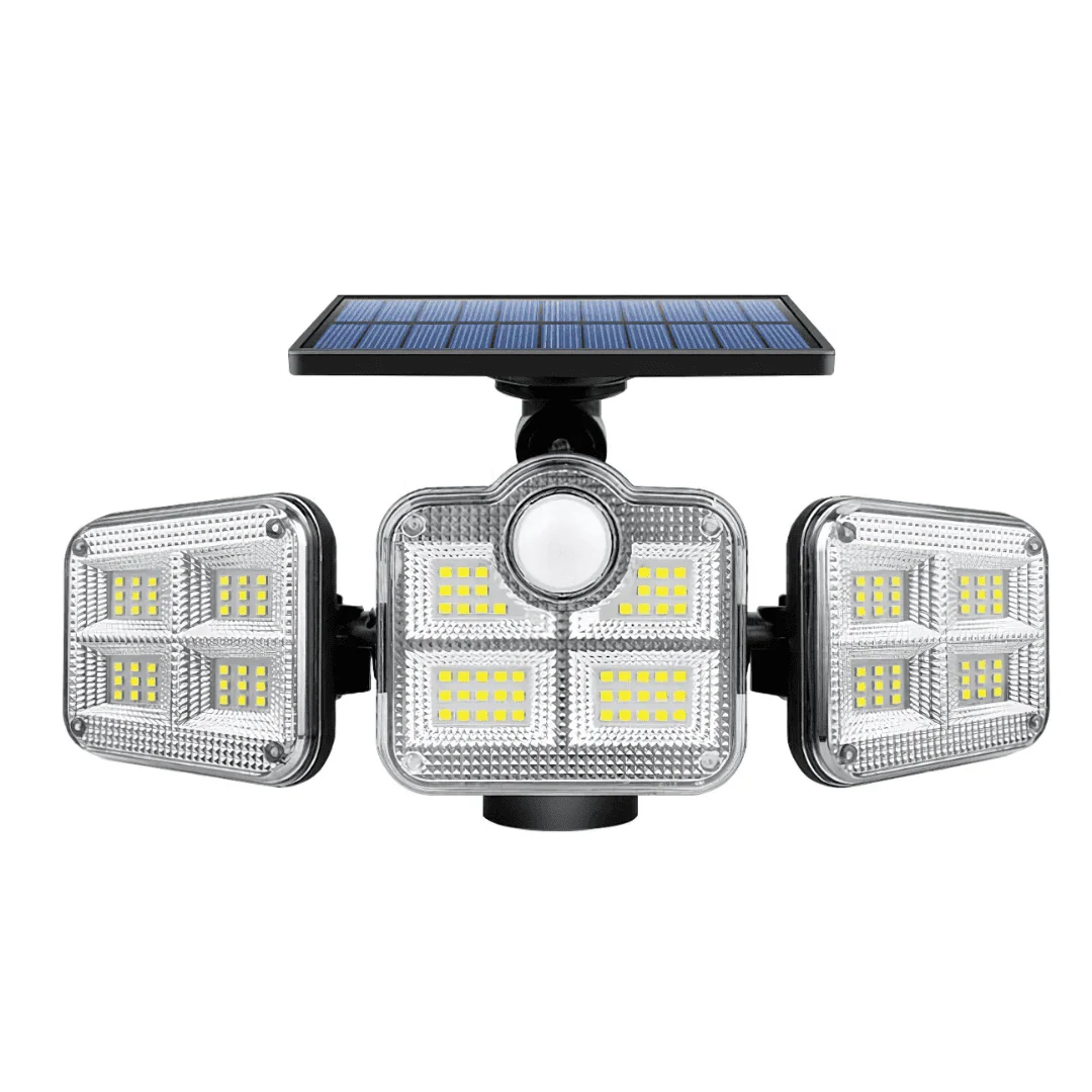Luminária LED Solar para Chácaras, Quintal, Comércio e Ruas - Parede ou Poste